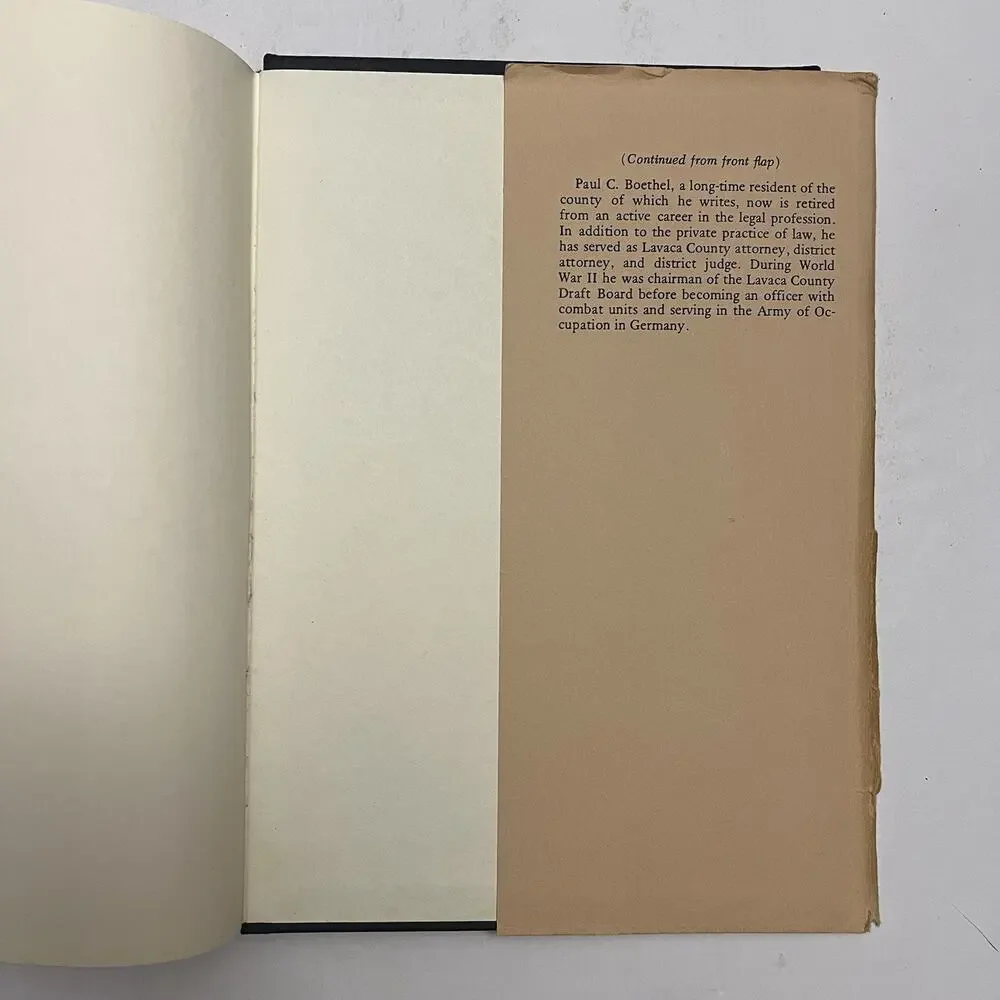 The Free State of Lavaca by Paul C Boethel Signed Rare Texas History Book 1977